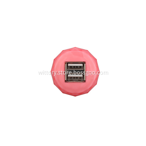 Candy-Colour Series Pink Car Charger